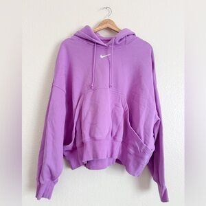 Nike Center Swoosh Phoenix Hoodie Sweatshirt Pink/Fuchsia Size M Oversized